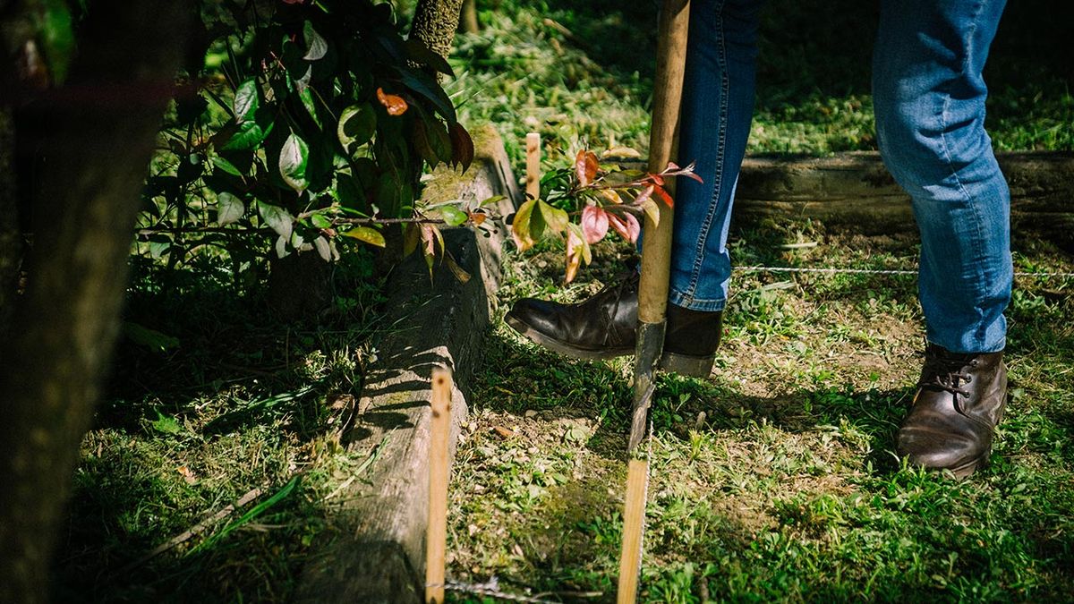 Cómo hacer un cimiento de hormigón paso 2