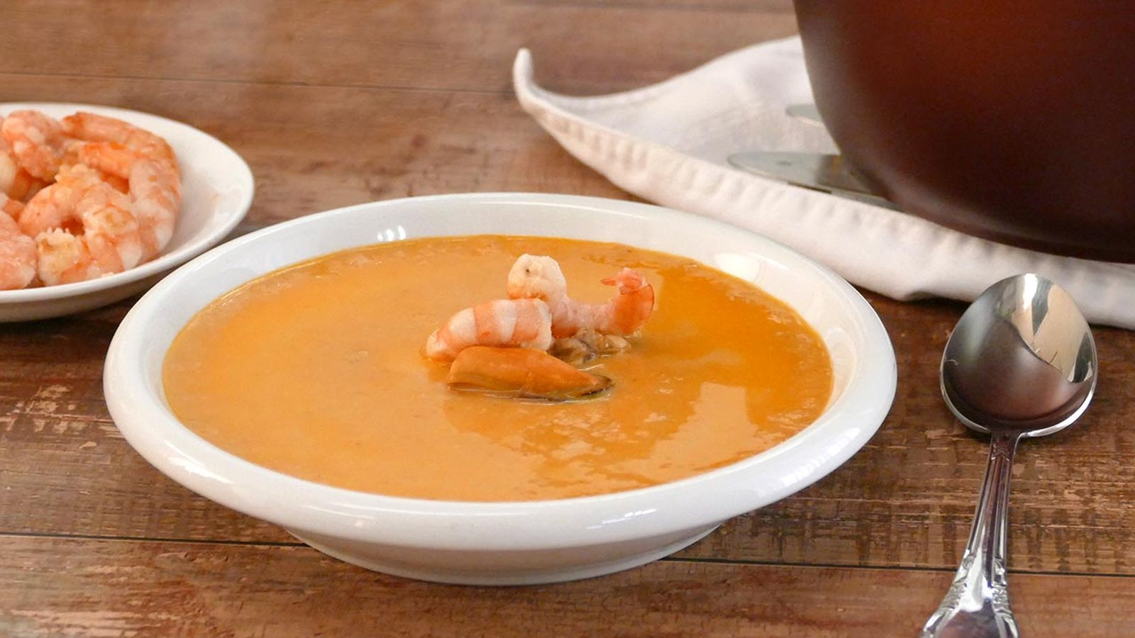 Receta de crema de marisco