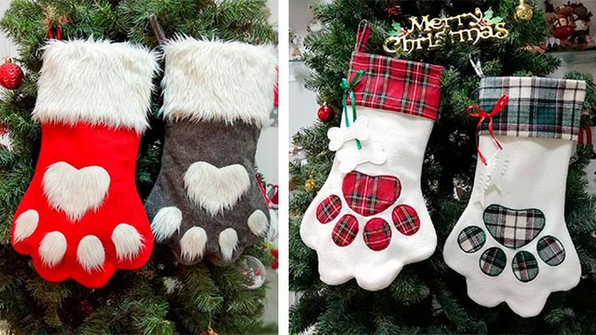 Calcetines de Navidad para mascotas.