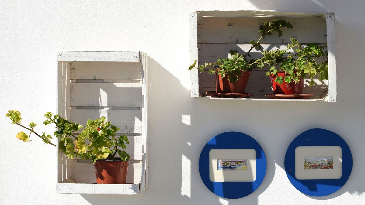 Ideas para decorar con cajas de madera   exterior