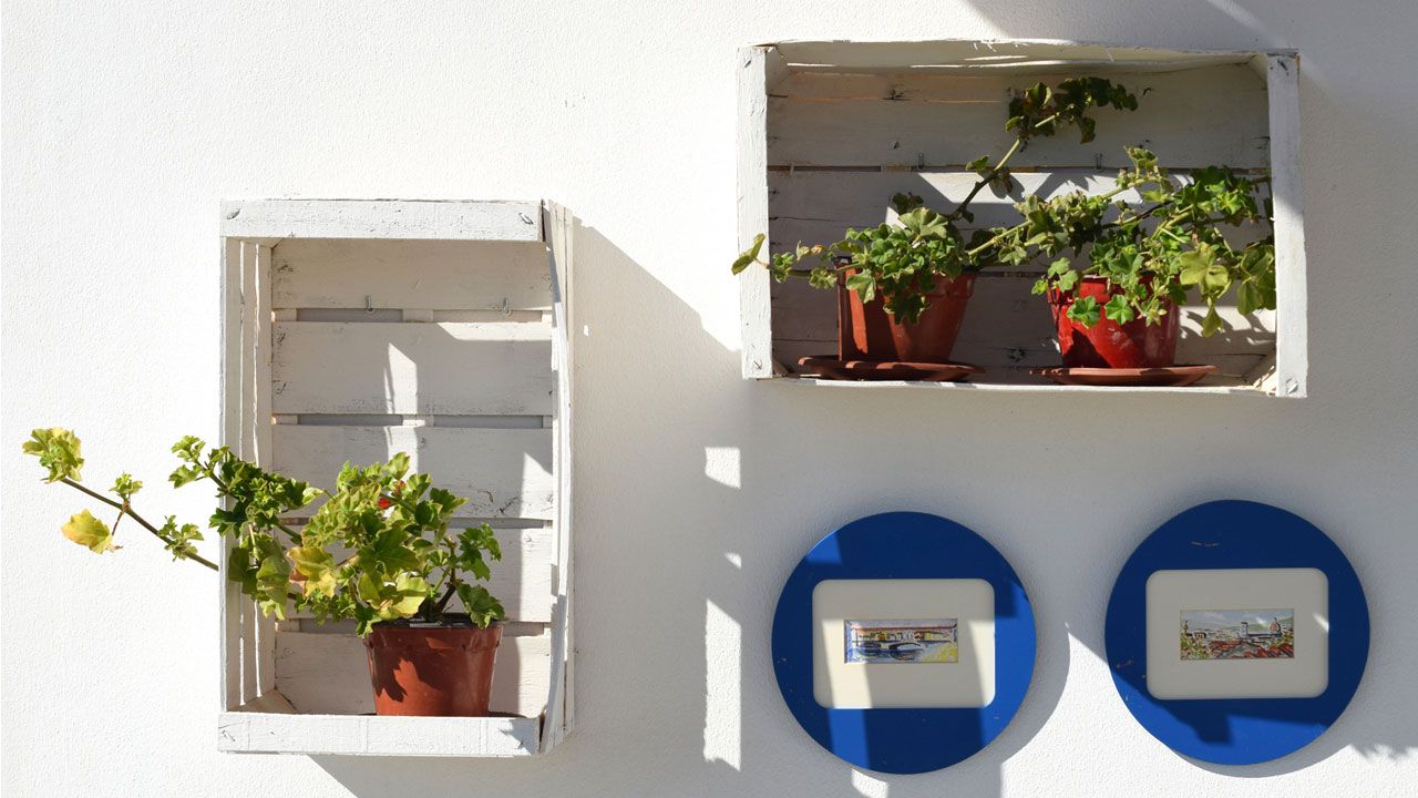 Ideas para decorar con cajas de madera   exterior