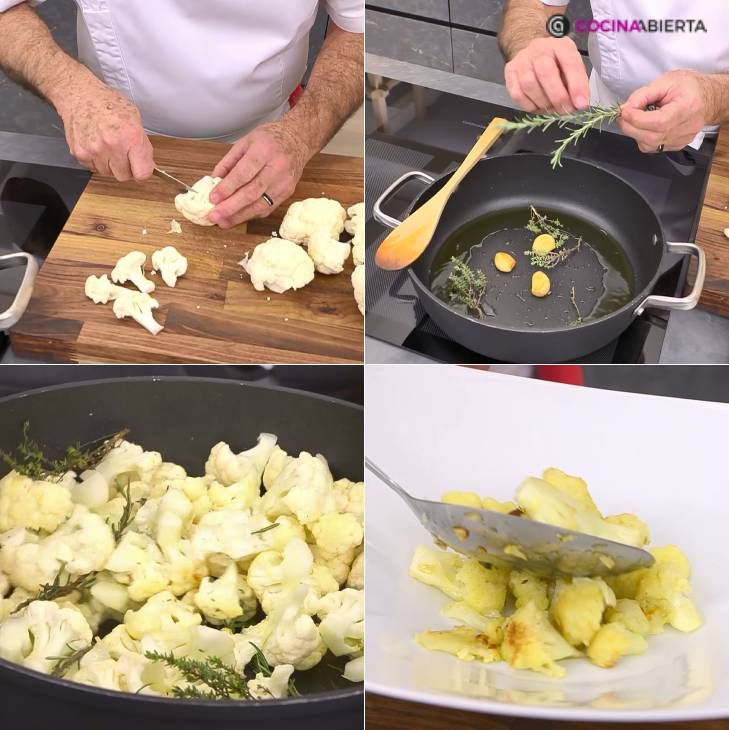 coliflor especiada pasos