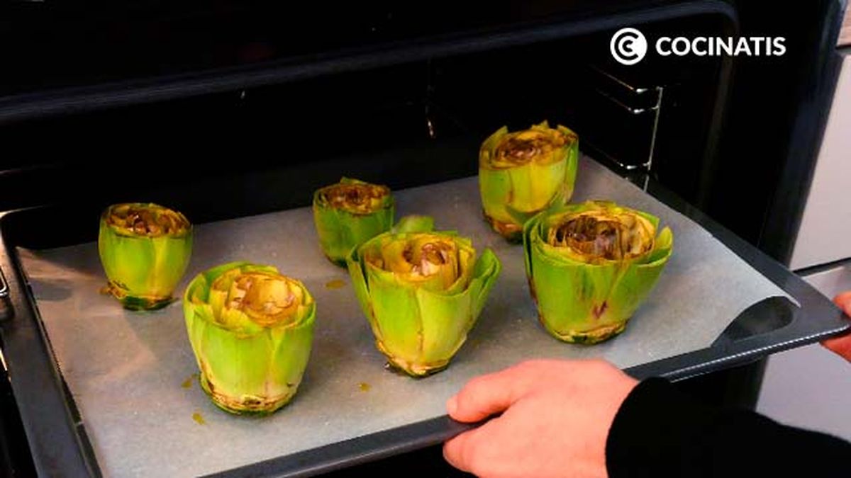 Receta de alcachofas al horno  paso 4
