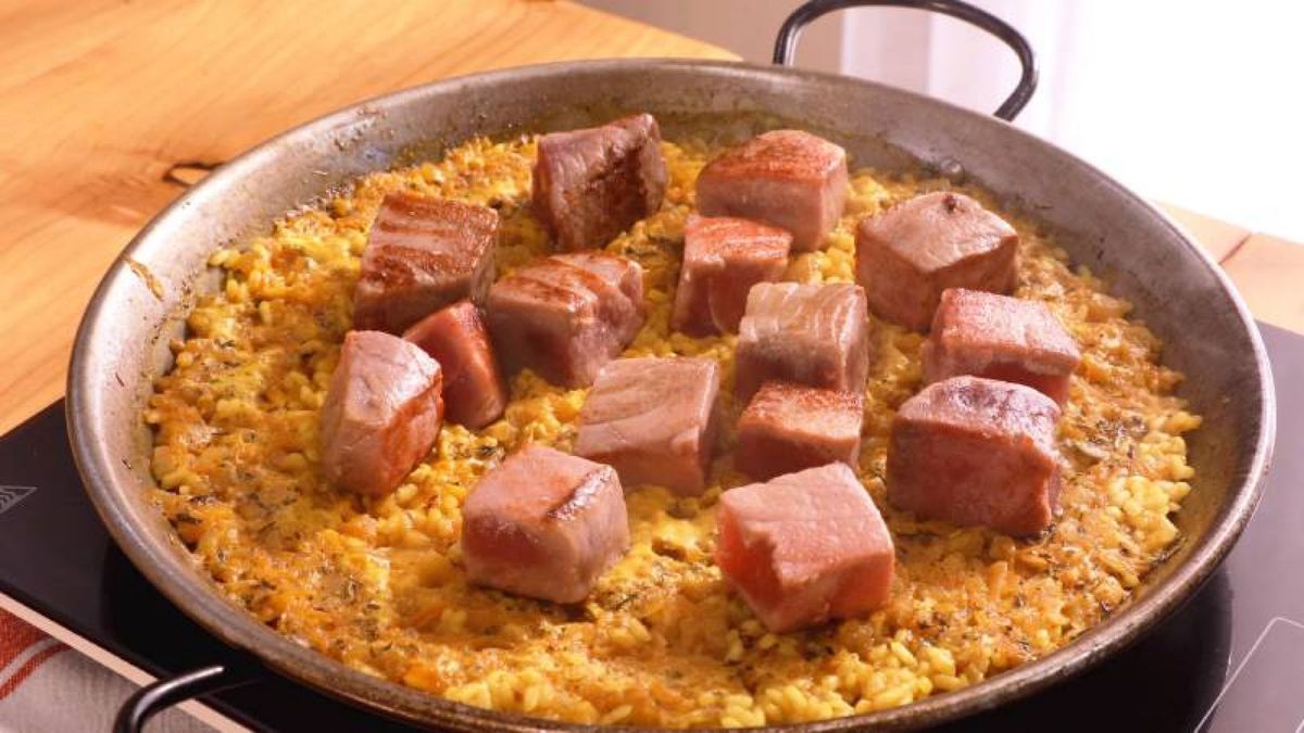 arroz con atun y cebolla  paso 6