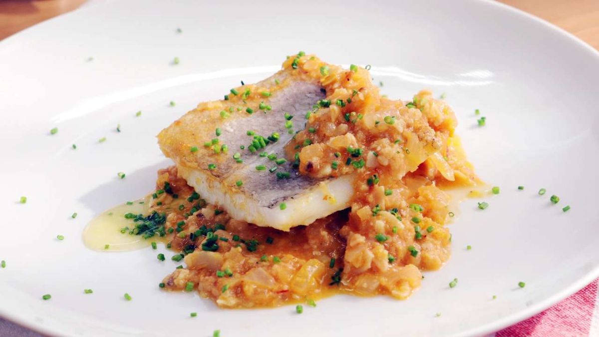 Bacalao con salsa de almendras