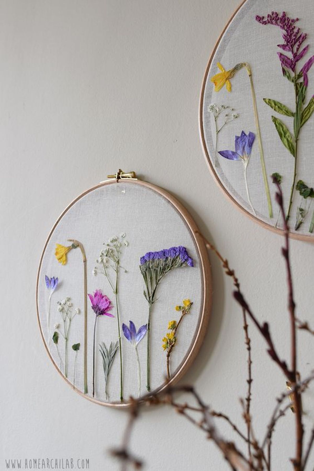 bastastidor flores prensadas 2