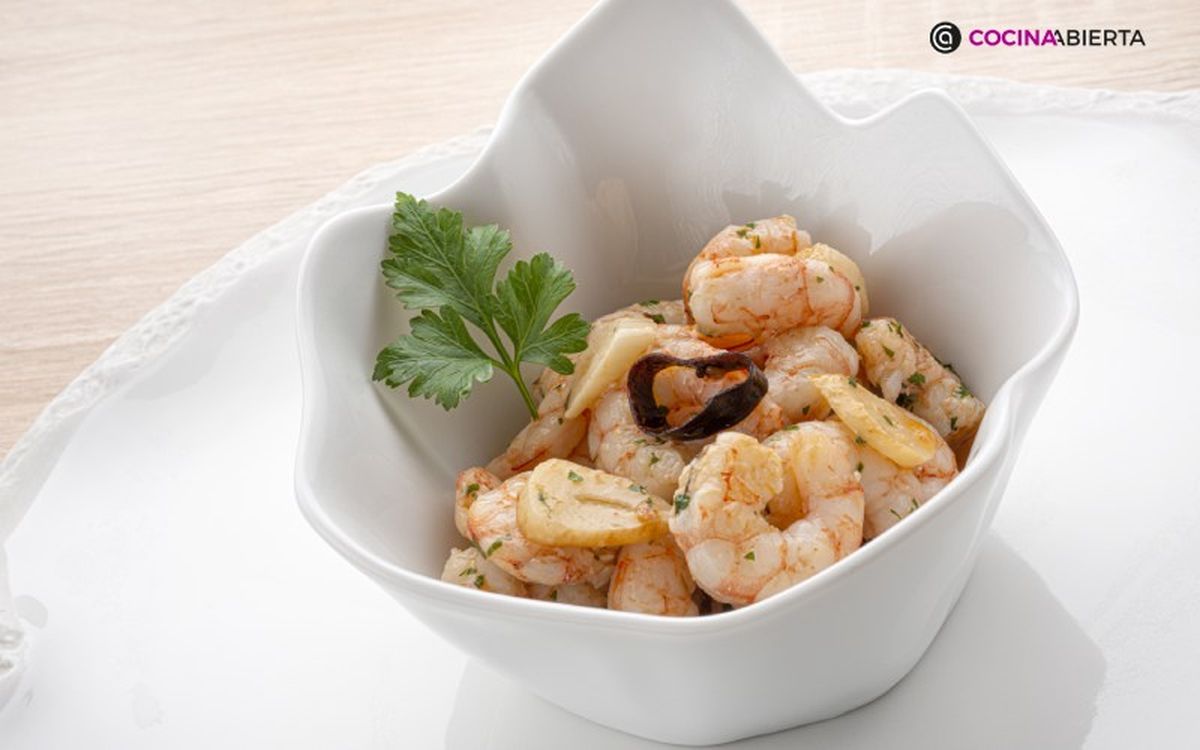 Gambas al ajillo, uno de los aperitivos más sencillos, pero más ricos