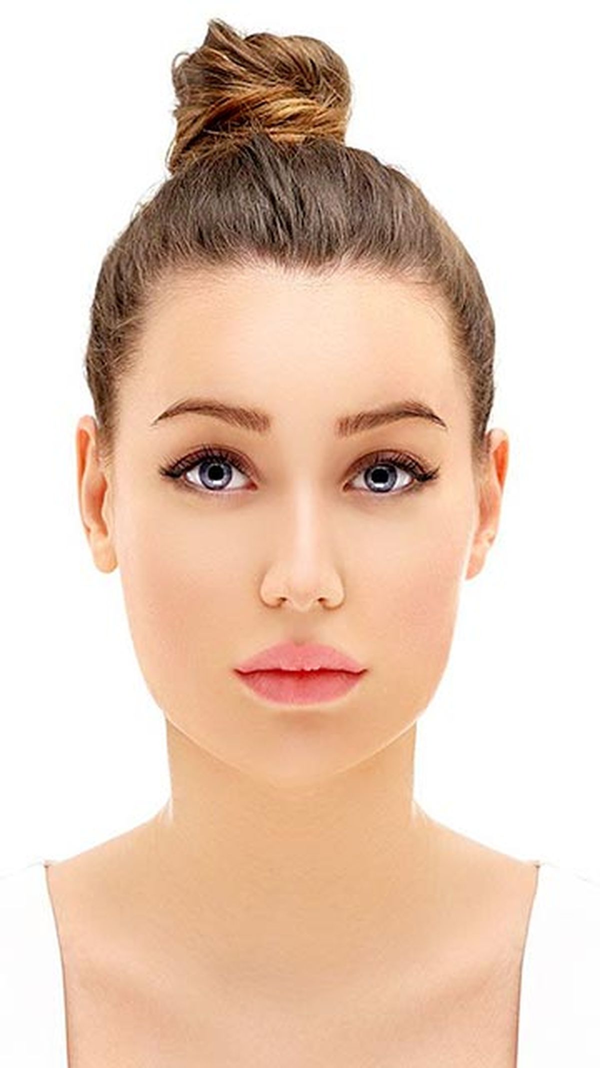 contouring o maquillaje de contorno del rostro matizado