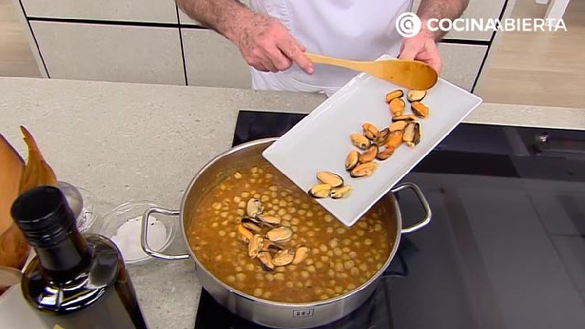 receta de mejillones con garbanzos karlos arguinano p5
