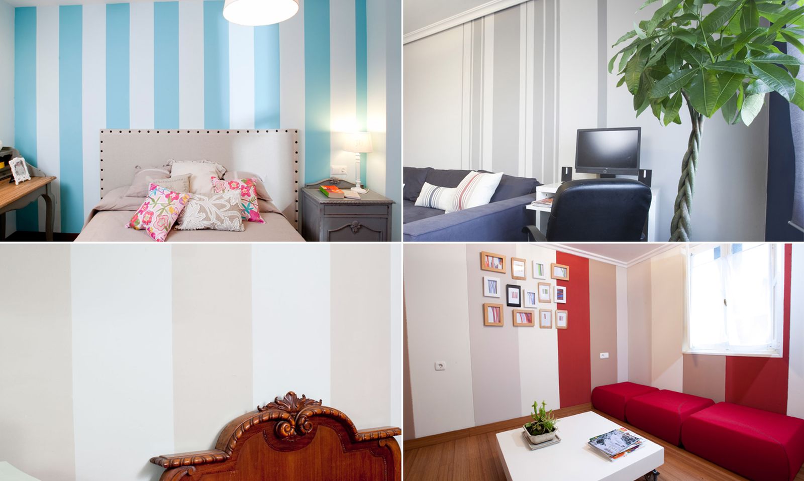 Líneas verticales para decorar la pared