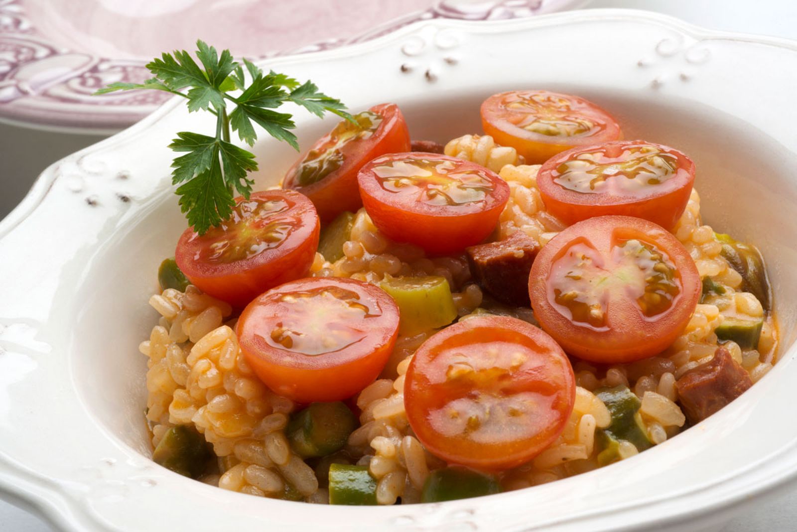 5424 1 Arroz con esparragos verdes y chorizo (809) xl
