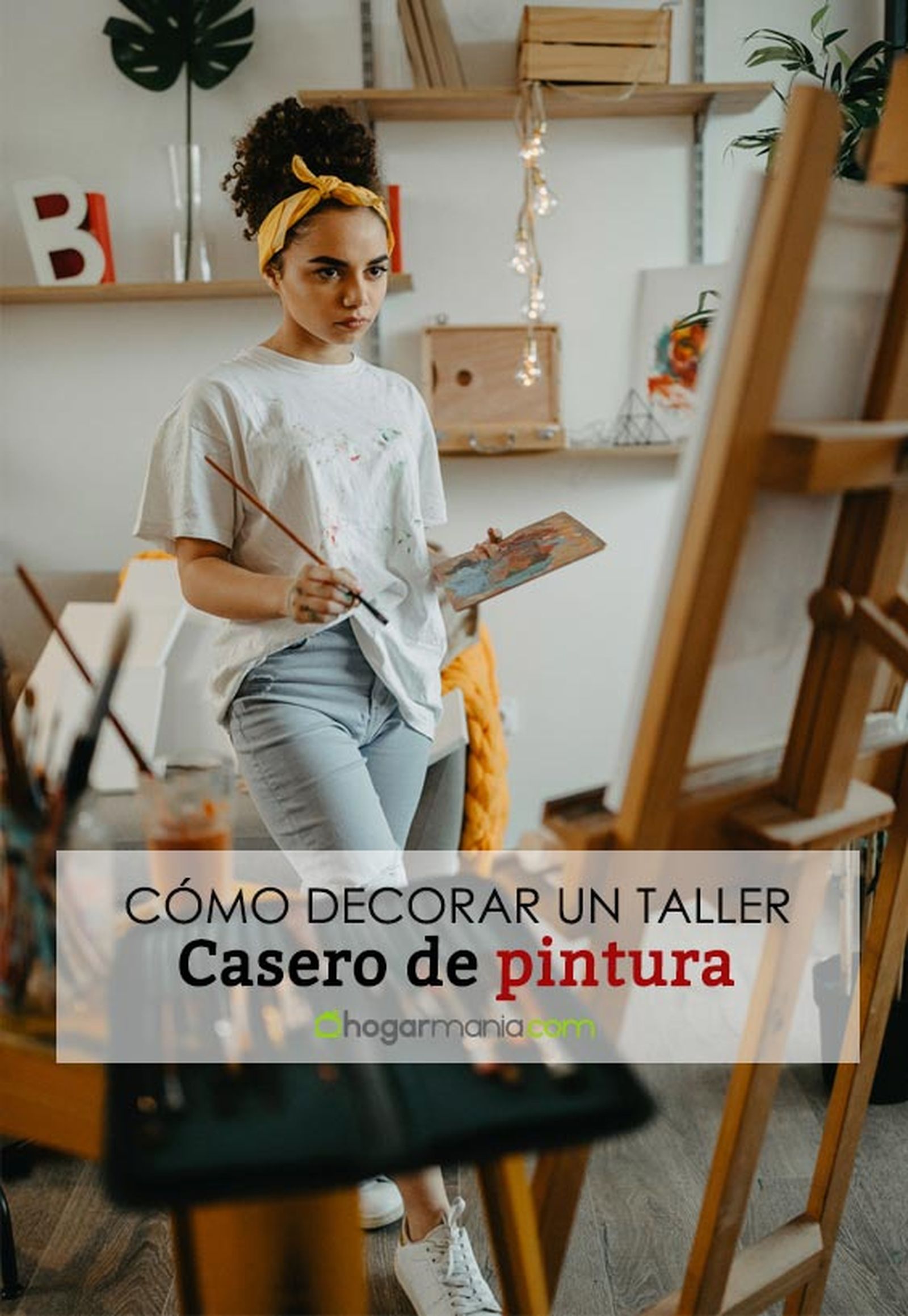 decorar un estudio de taller y pintura en casa pin