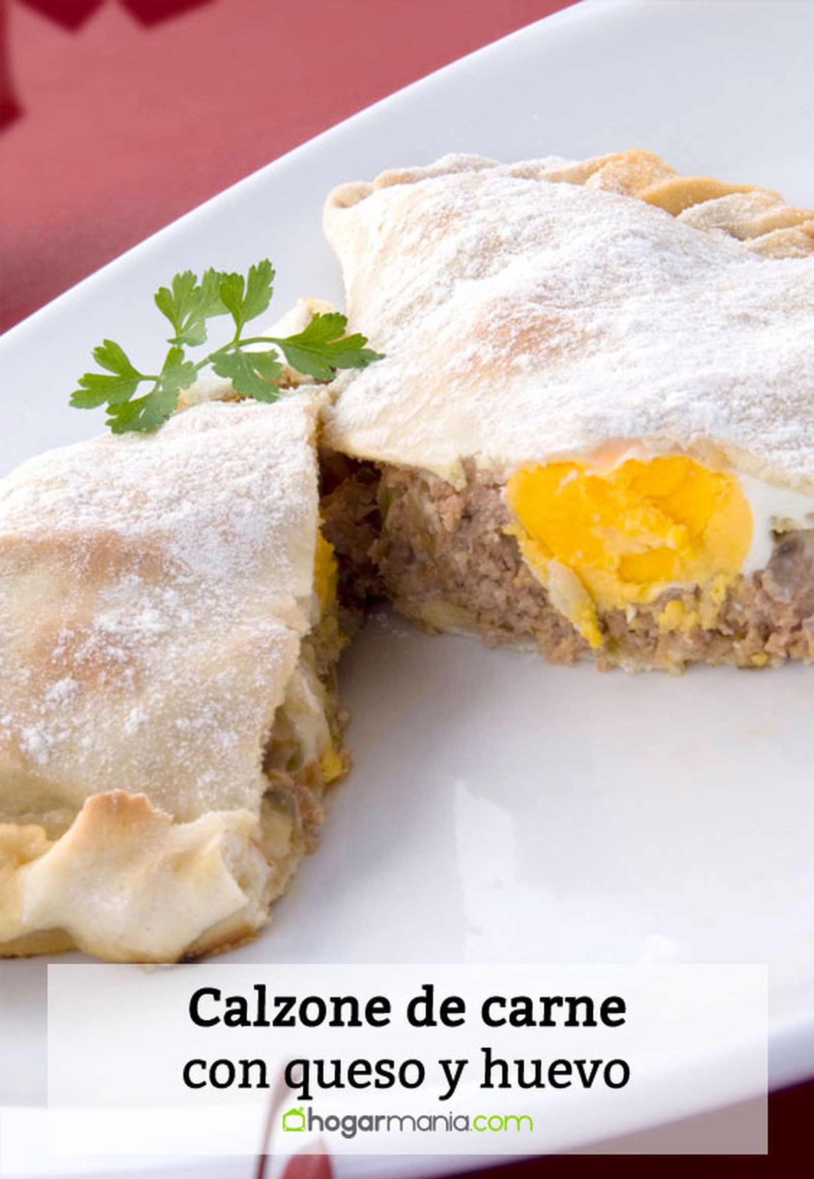 calzone carne queso huevo pin