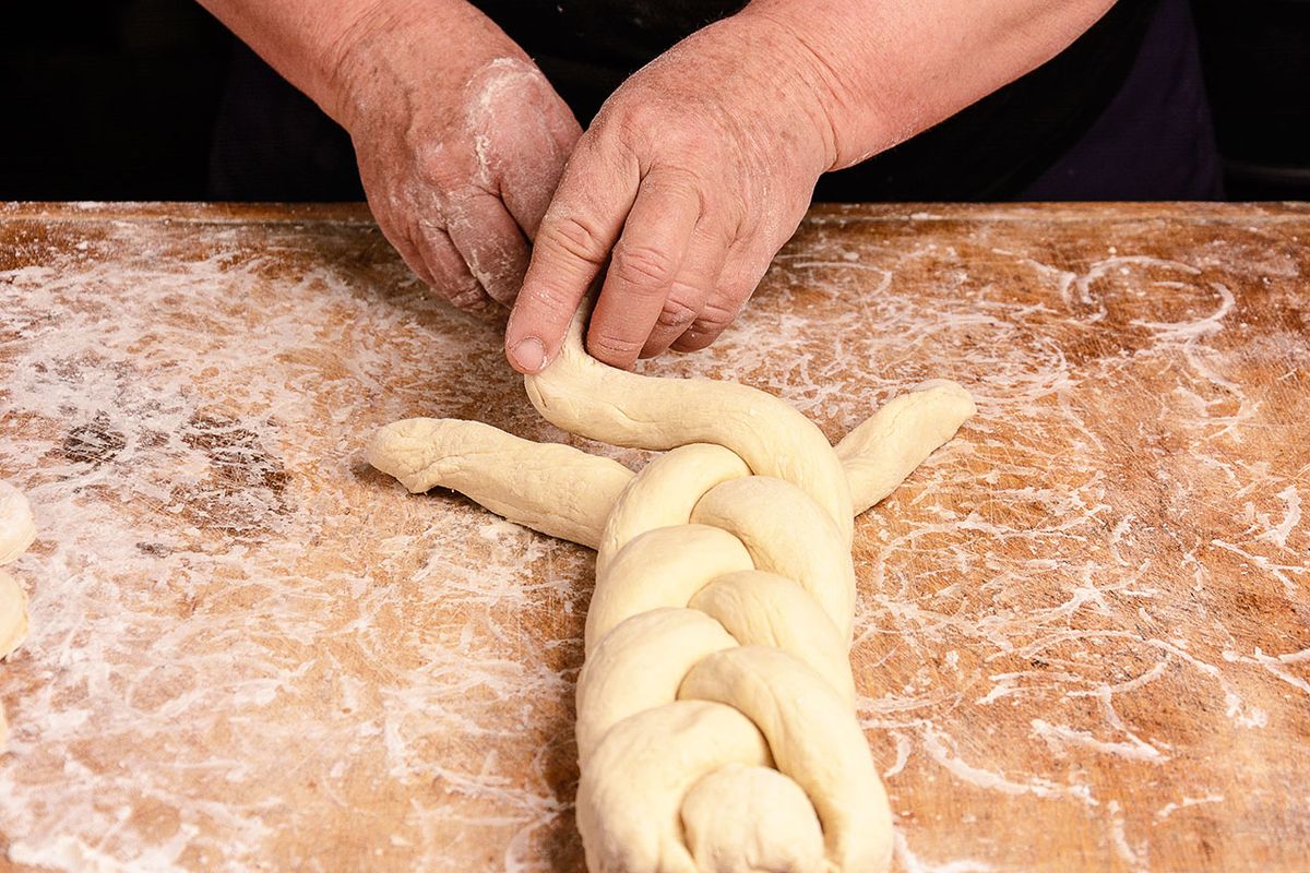 receta pan trenzado bollo dulce pascua challah 4cabos