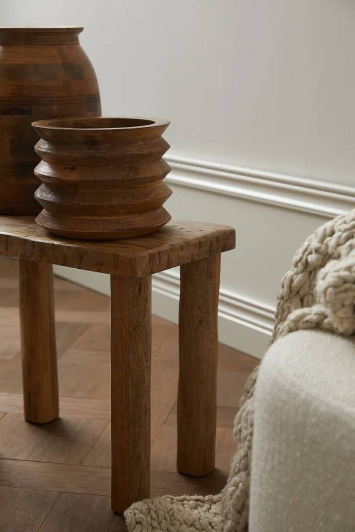 macetero madera mango h&m home