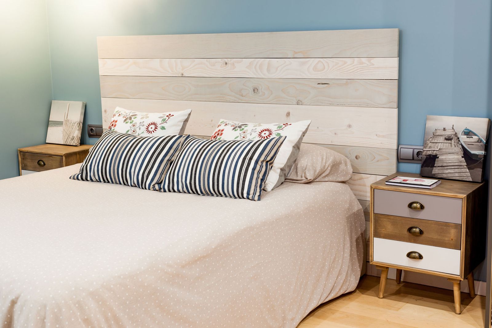 Dormitorio moderno de estilo marinero 1