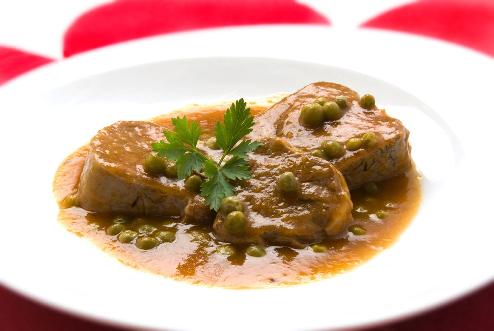 392A Lengua en salsa con guisantes (5007) H xl