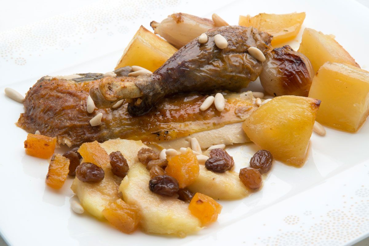 5485 1 Pintada asada con salteado de invierno (868) xl