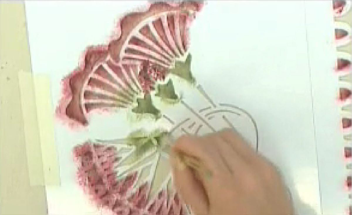 Estarcir sobre tela p4