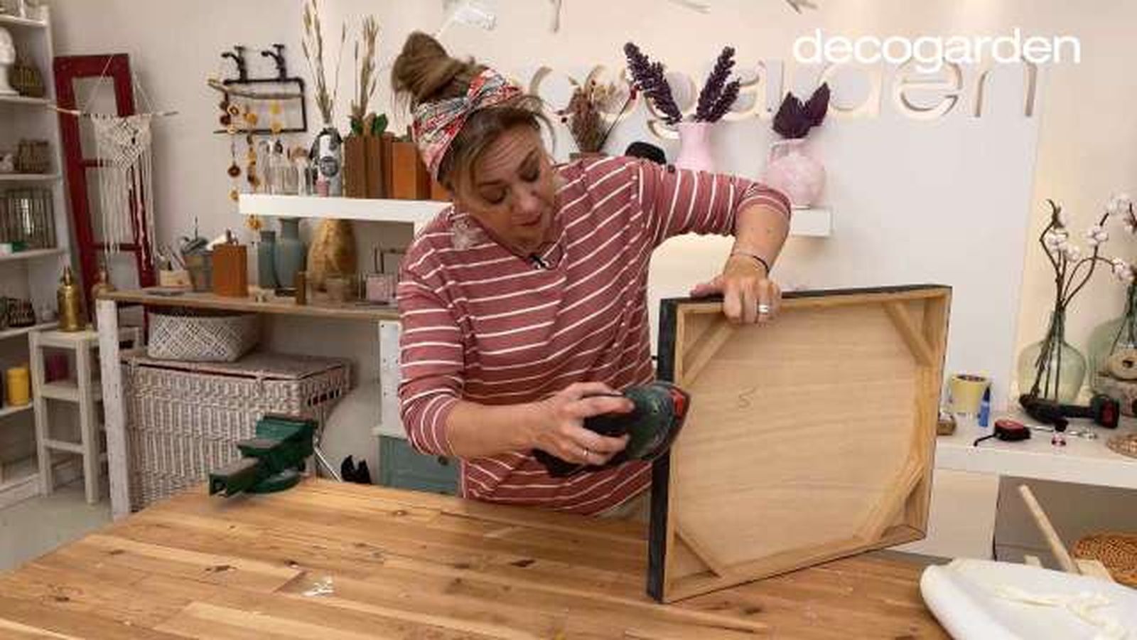 organizador maquillaje reciclando lienzo paso 3