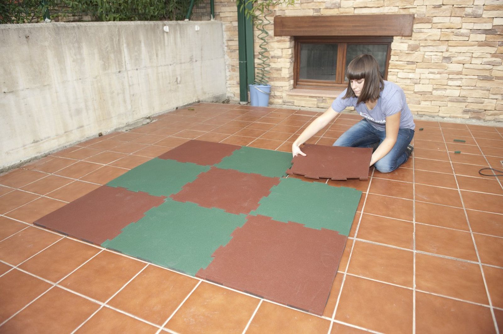 brico 0590 instalar suelo caucho xl