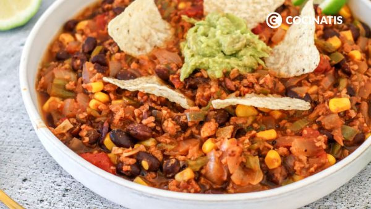 receta chili vegano paso 6