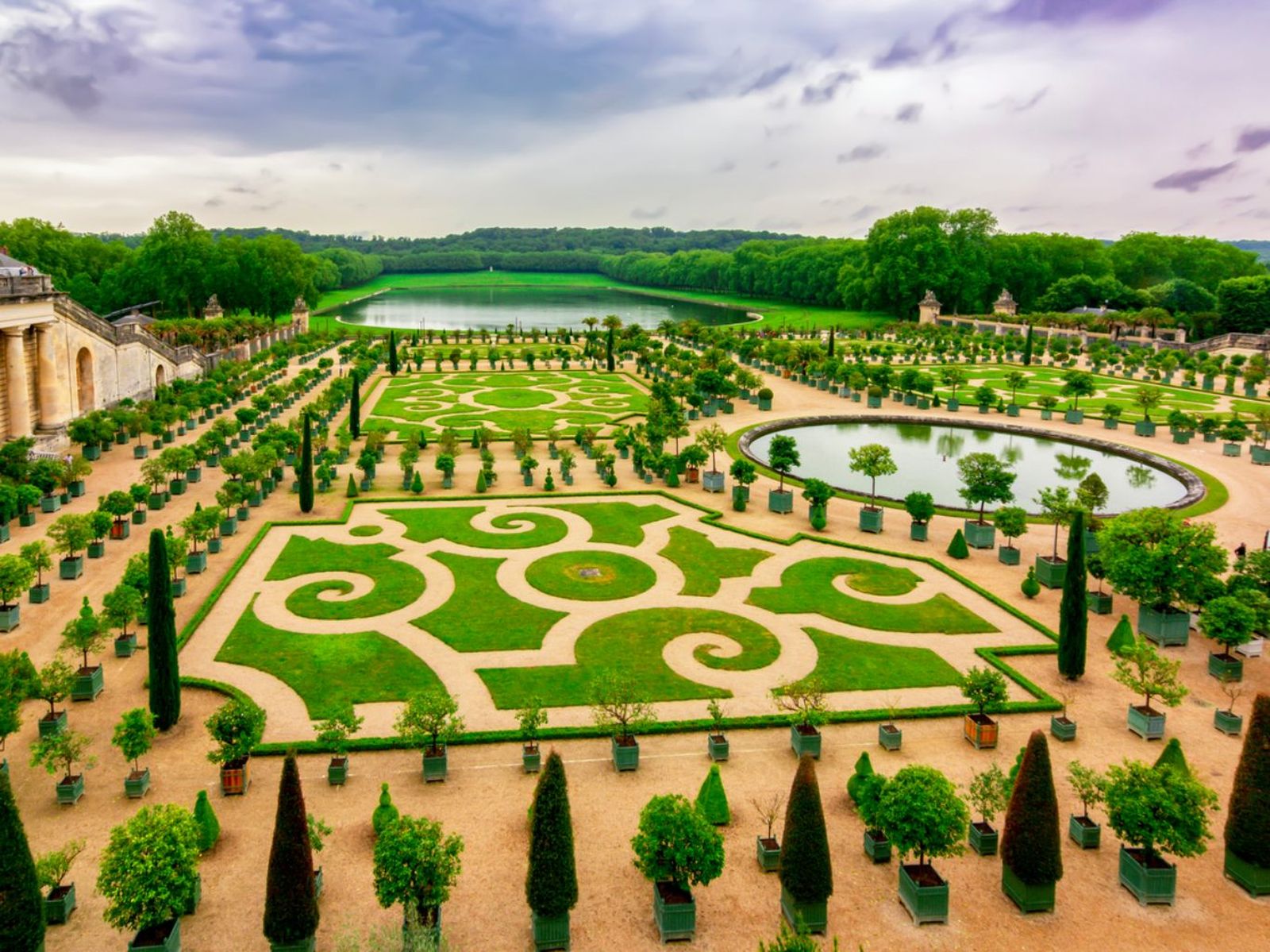 Jardines de Versalles .