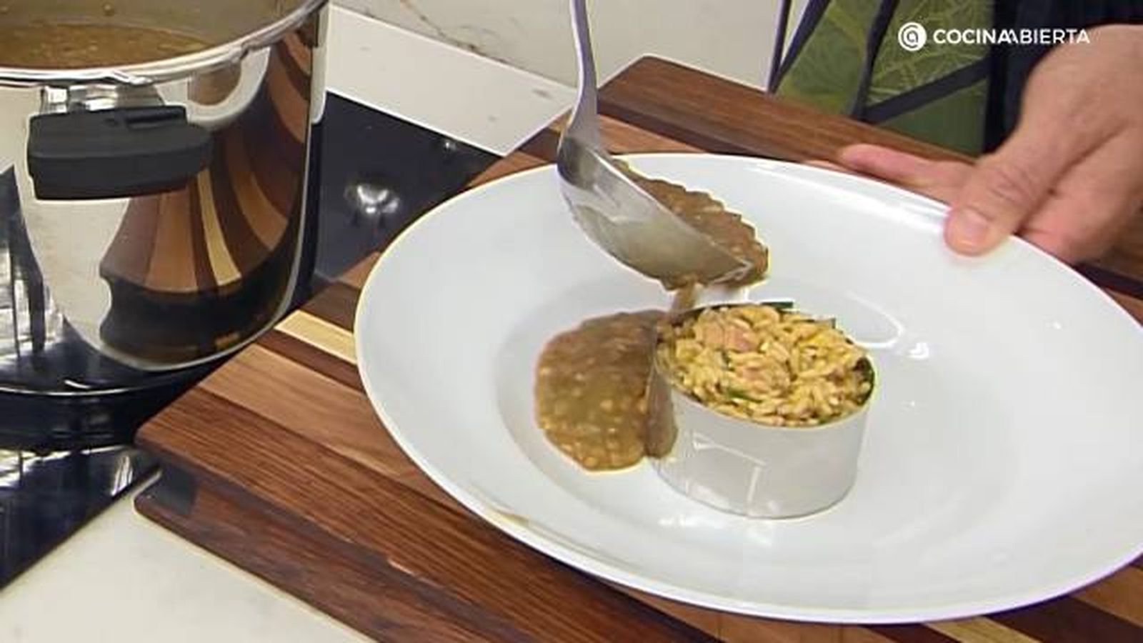 KARL7162 Enredo lentejas arroz frito chino paso 6