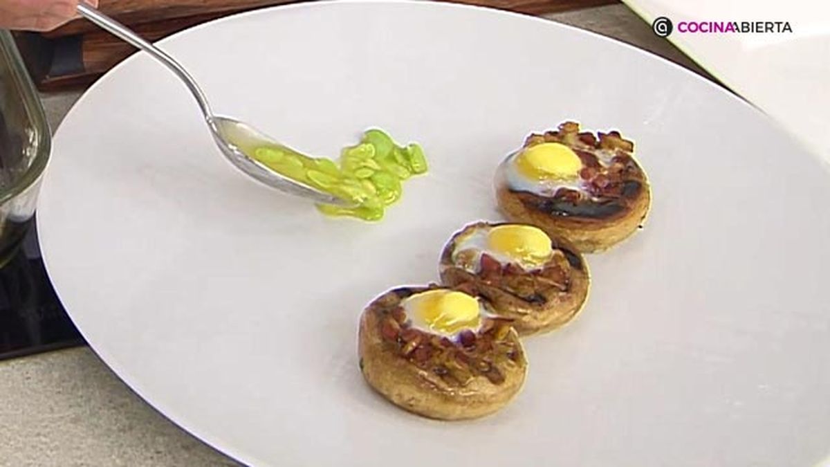 receta champinones rellenos habitas ka paso 10