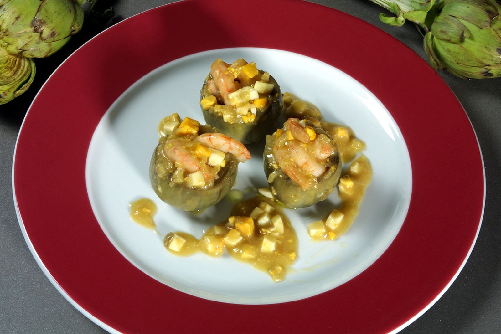 alcachofas gambas xl