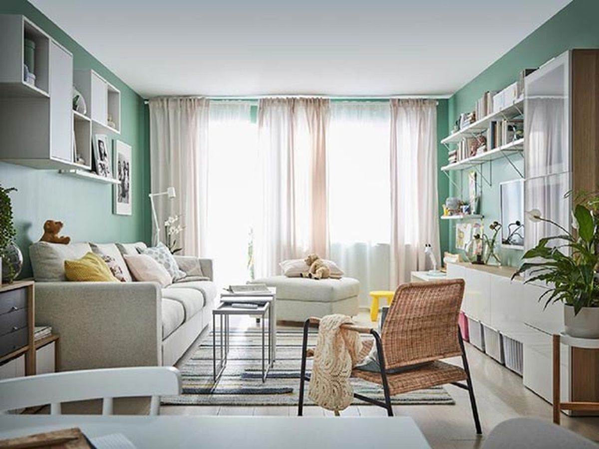 Soluciones para decorar y distribuir un salón pequeño 3