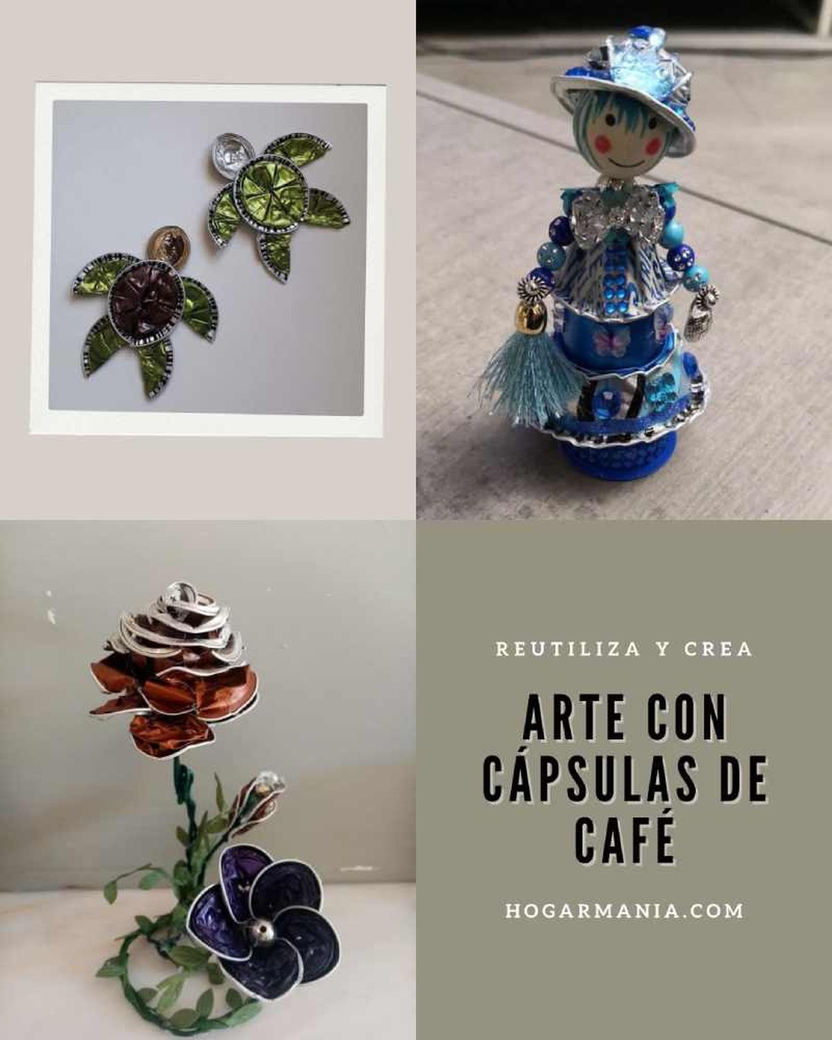 Decoración y arte con cápsulas de café Nespresso / Imagen: Pinterest