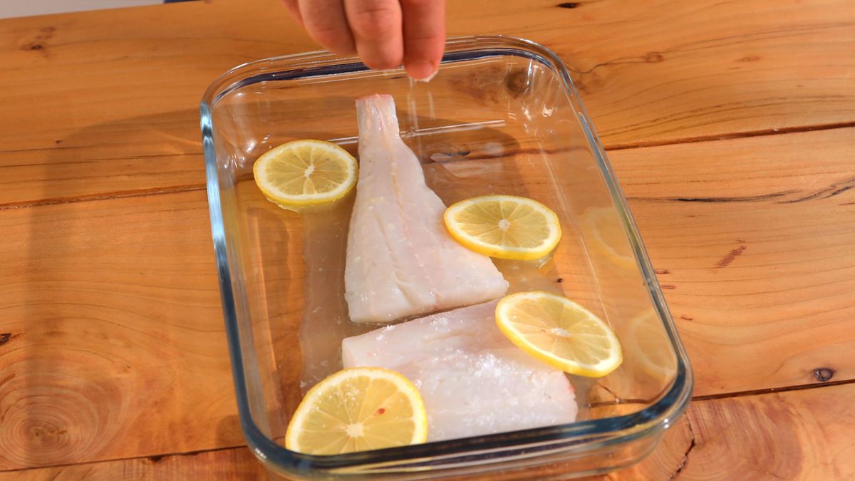 Wrap de pescado con salsa de yogur   Paso 1