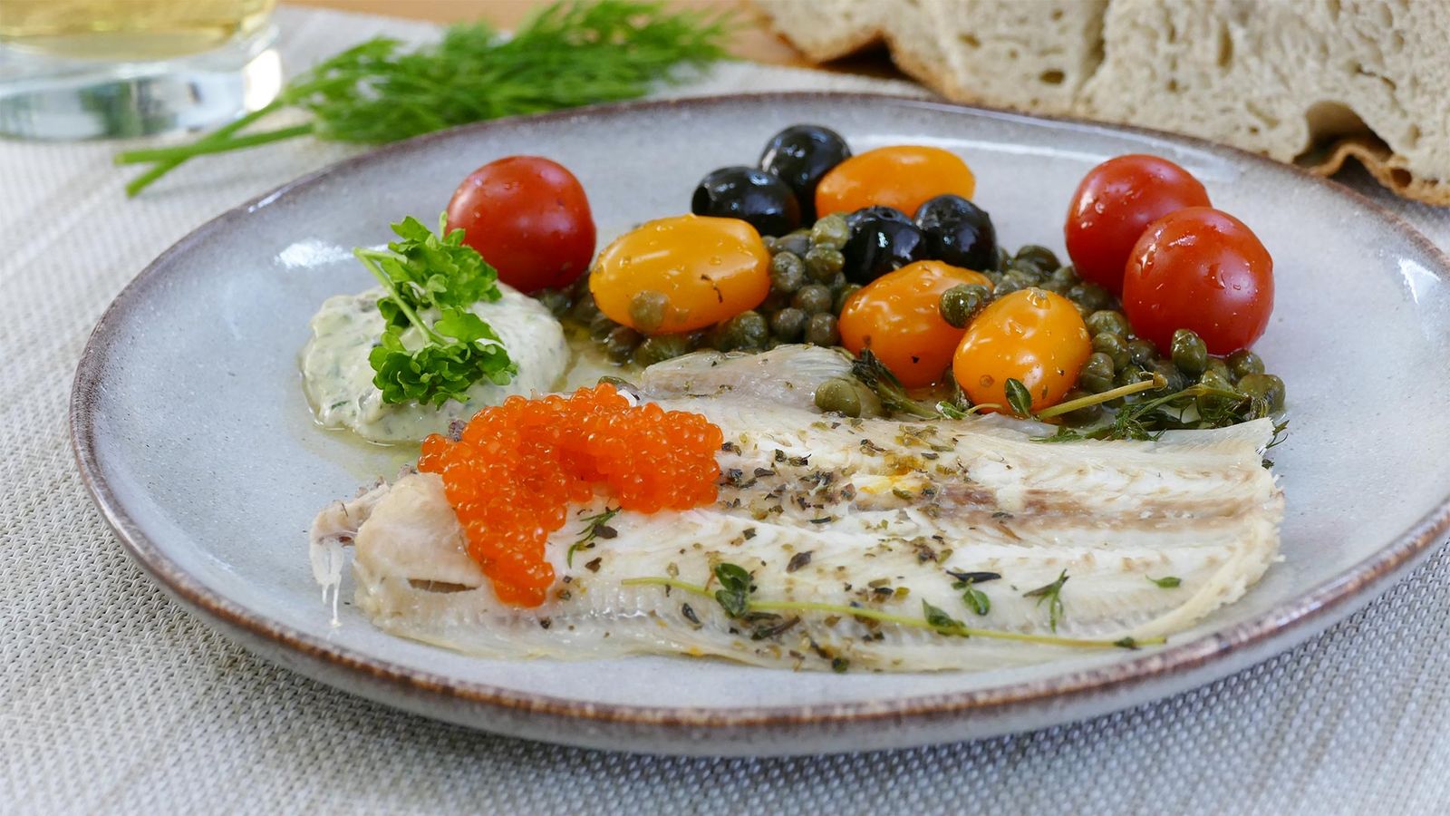 Receta de lenguadina al papillote