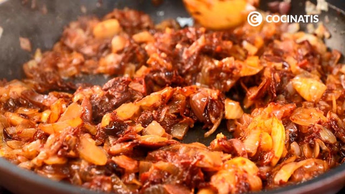 Receta de bacalao a la vizcaína  paso 3