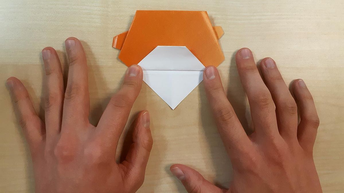 como hacer un perro shiba inu de origami paso 7