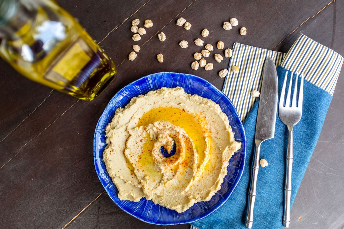 hummus de garbanzo aceite