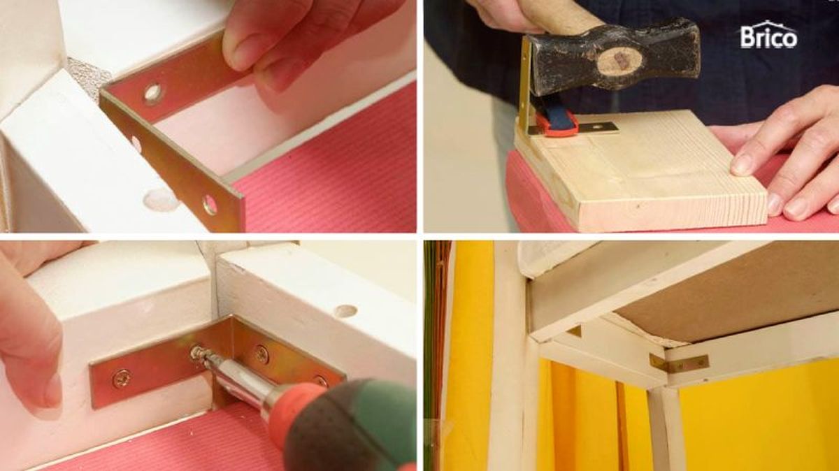 Reforzar la unión con escuadras