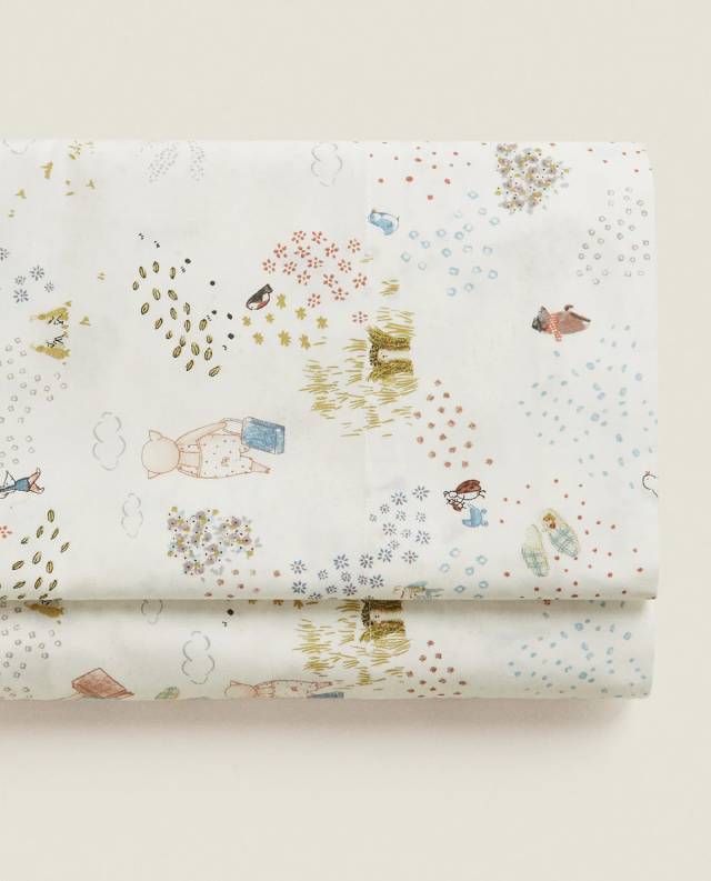 sabana encimera tres cerditos zara home