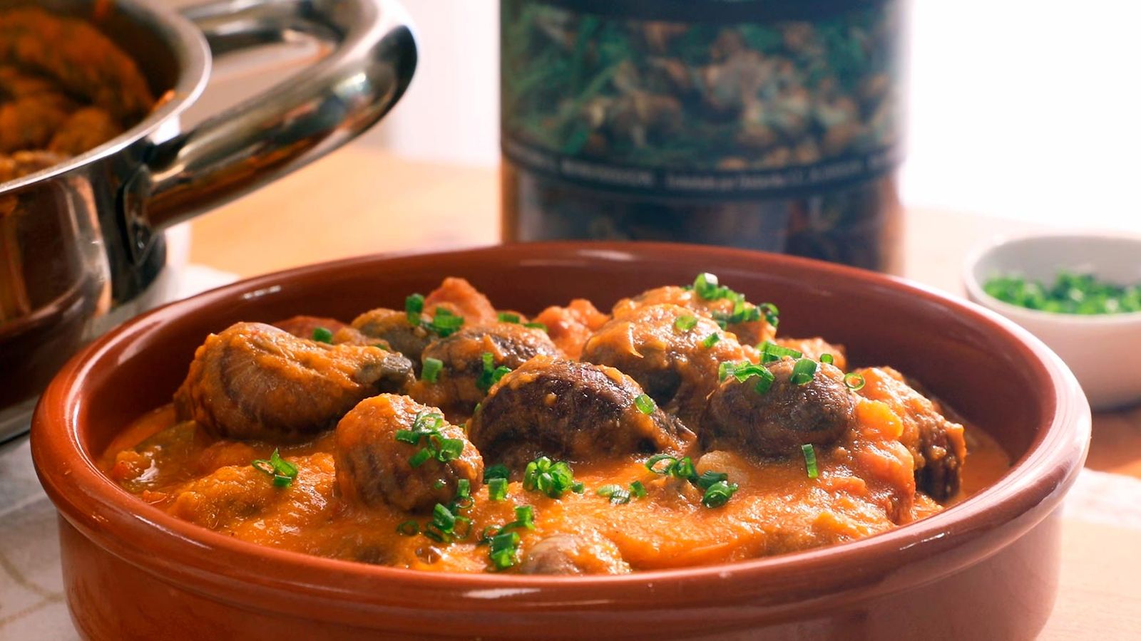 Receta de caracoles en salsa vizcaína