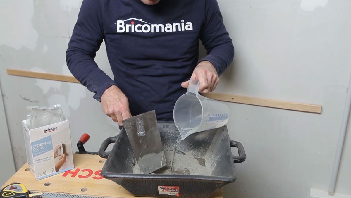 Crucetas para baldosas paso 1