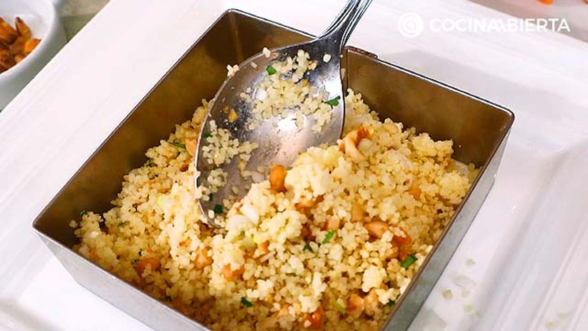 03 receta ensalada de cous cous con palitos de surimi paso 4