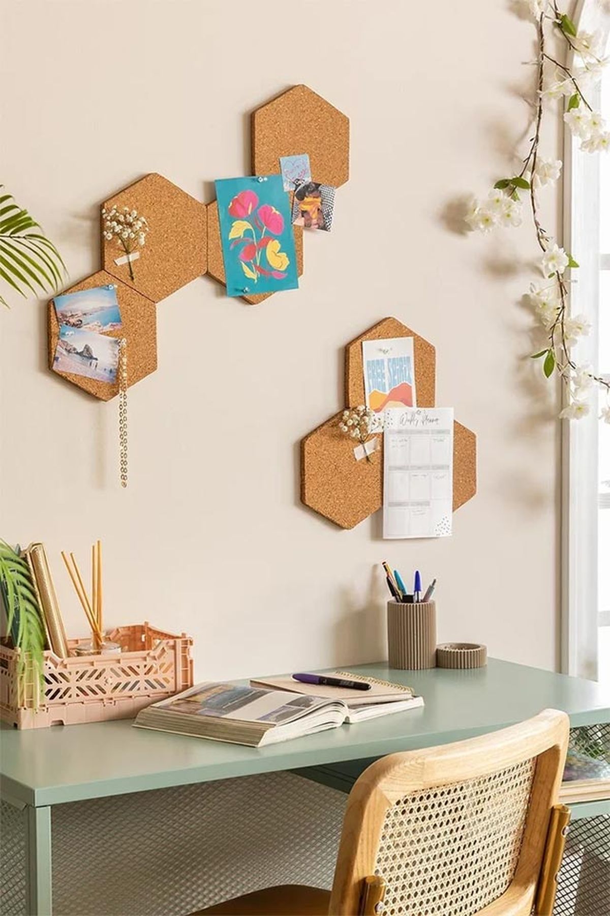 pasar dormitorio adolescente mujer adulta corchos sklum