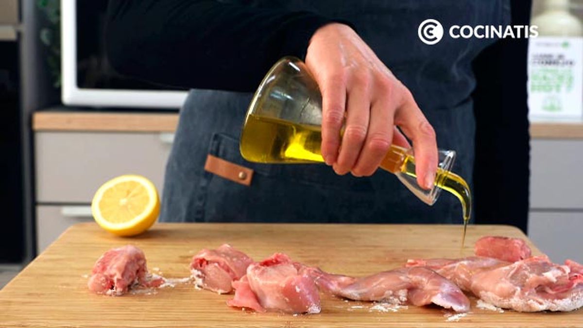 Receta de carne de conejo a la parrilla con limón  paso 2