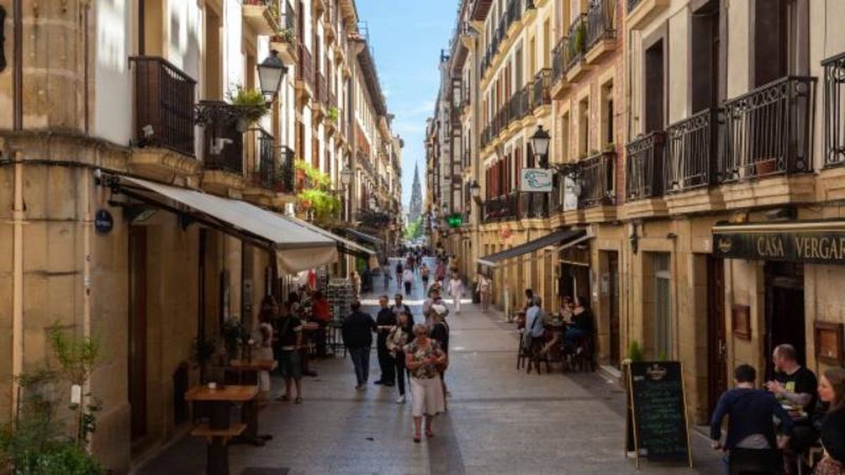 Calle de pintxos de la Parte Vieja de San Sebastián