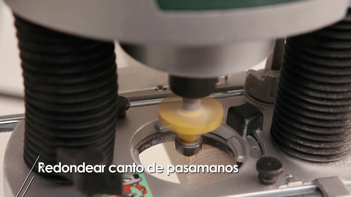 Como redondear el canto de un pasamanos paso 1