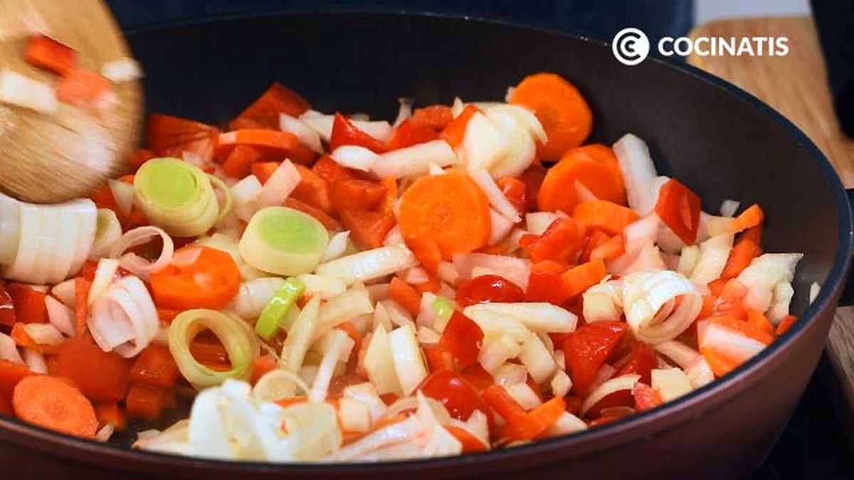 Receta de lentejas con verduras  paso 2