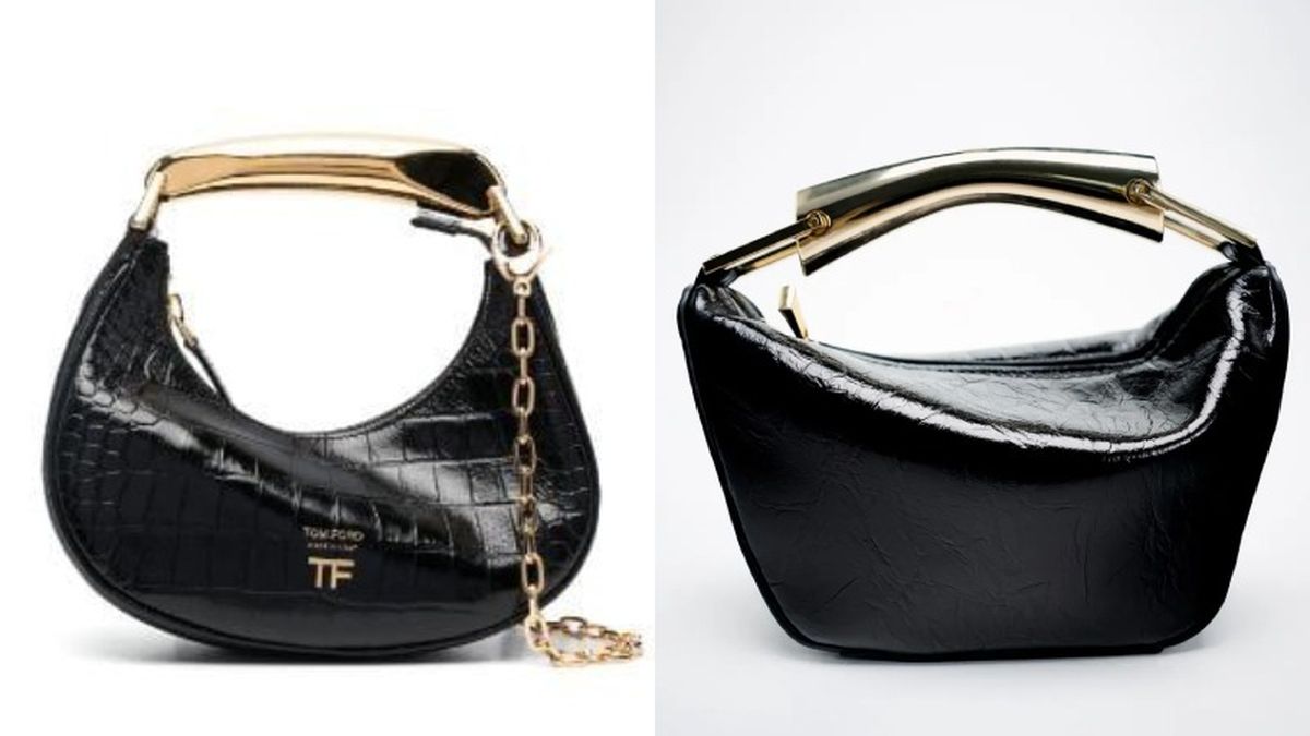 Bolsos de Tom Ford y Zara / Fotos: Farfetch y Zara