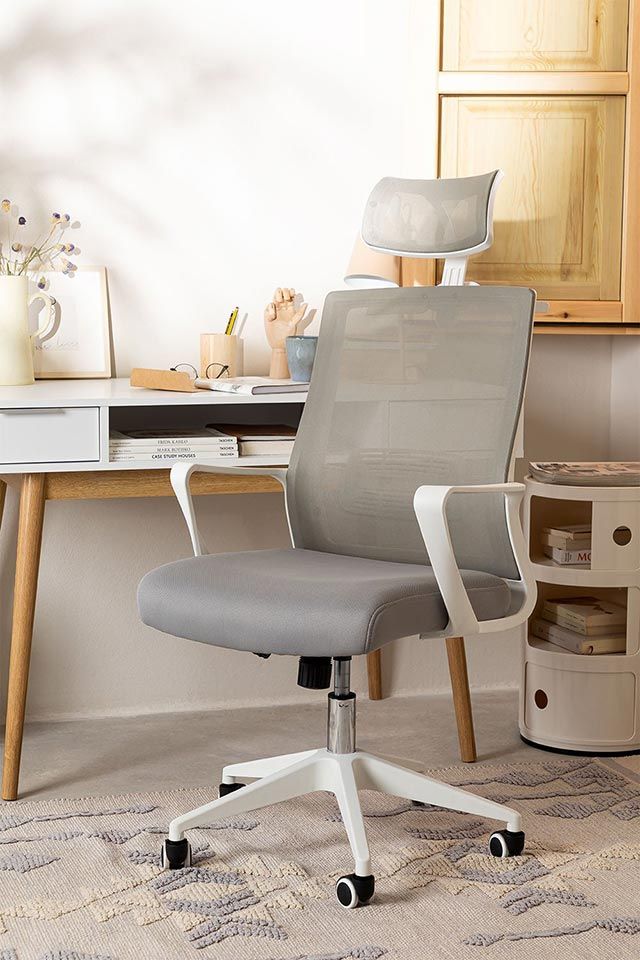 sklum silla de oficina con ruedas y reposabrazos teill colors