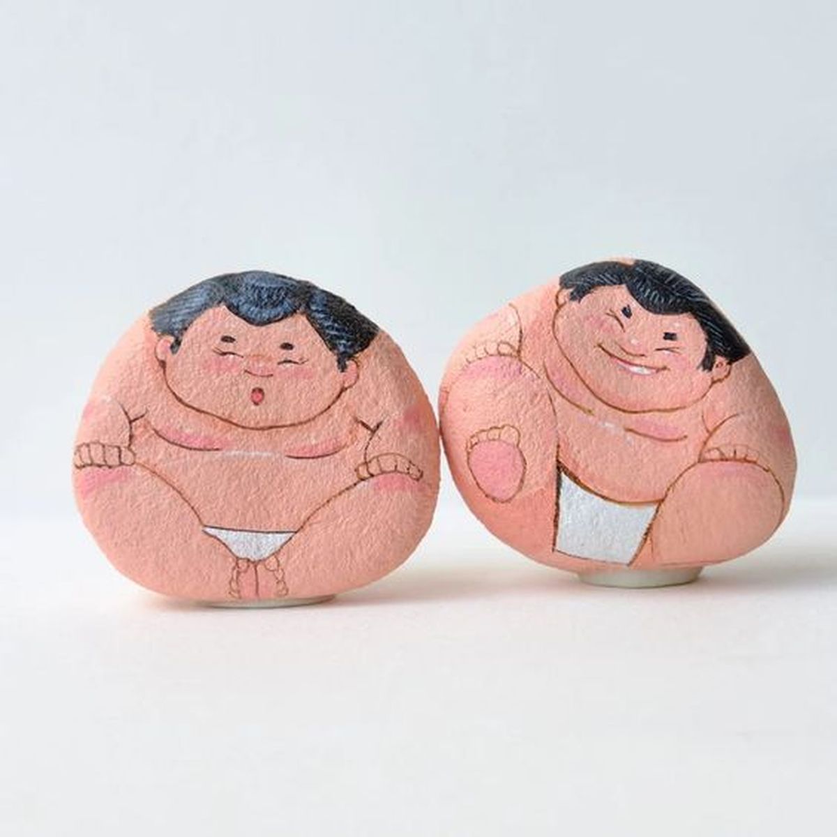 piedras pintadas jardin jugadores sumo pinterest